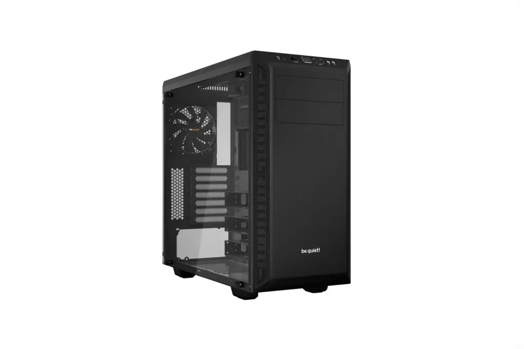 CARCASA be quiet! „PURE BASE 600”, Middle Tower, ATX, fara sursa, 2xfan, USB 3.2 gen 1 x 2, audio+mic, PSU shroud, 7 sloturi expansiune, iluminare , argintiu, „BGW21” (timbru verde 0.24lei)