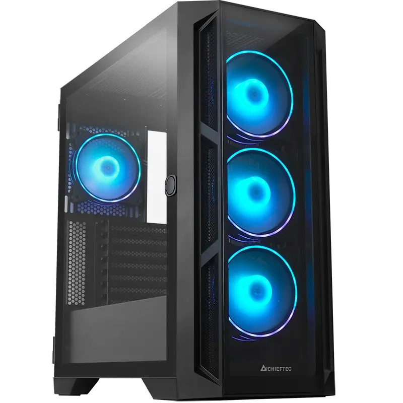 Carcasă Chieftec APEX GA-01B-TG-OP ATX cu 4 ventilatoare ARGB