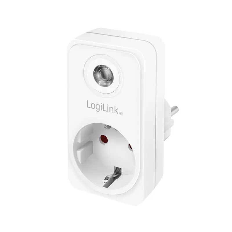 Adaptor Priză LogiLink PA0263 cu Senzor Zi Noapte Schuko