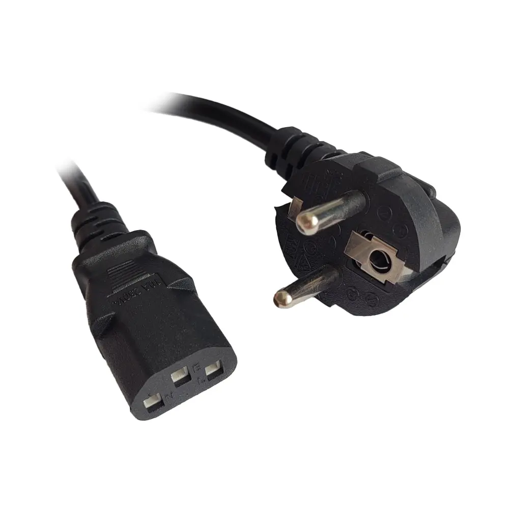 Cablu alimentare Spacer 3m Schuko C13 10A negru