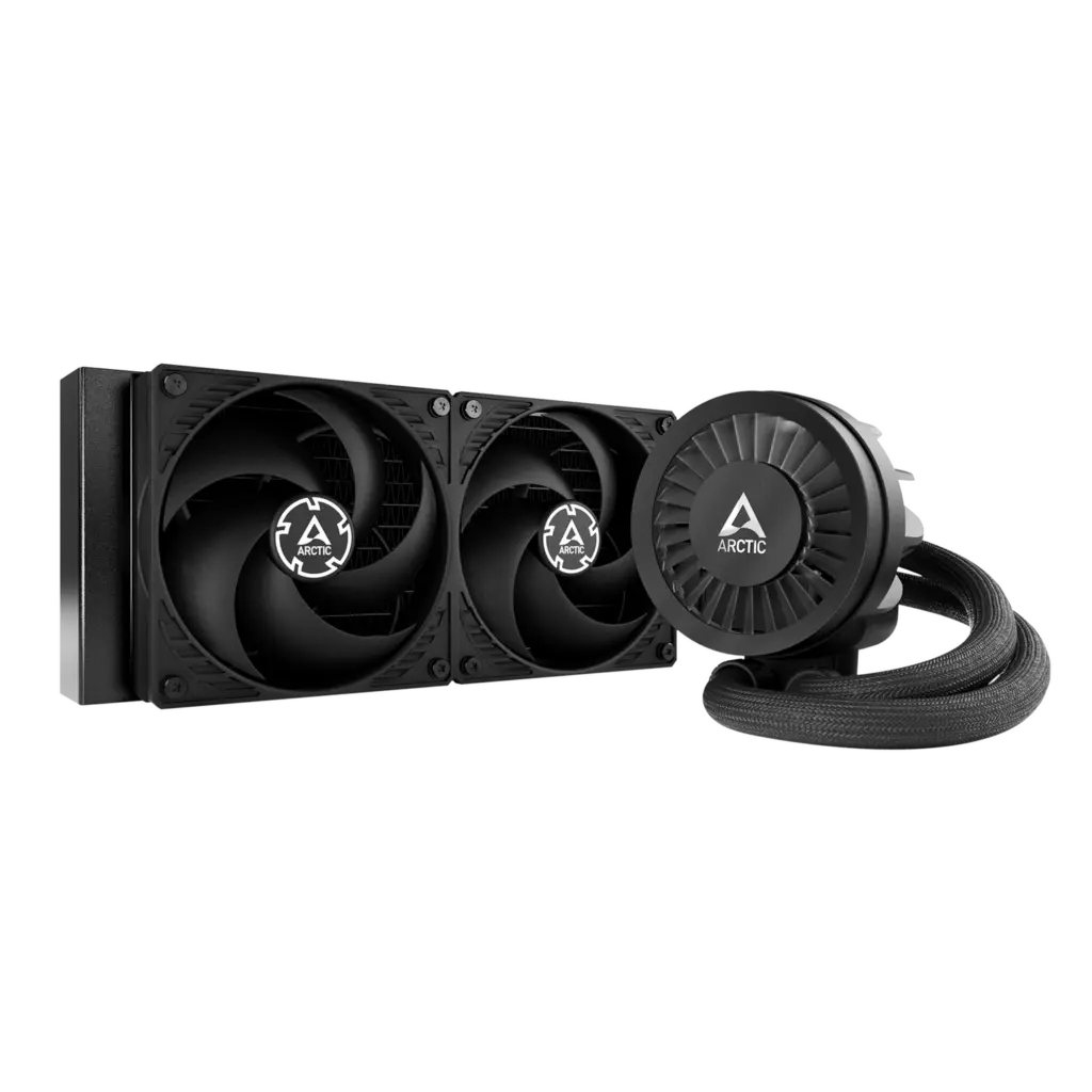 COOLER Arctic „Liquid Freezer III 240”, racire lichid,skt. Intel LGA1700, AMD AM5/AM4,radiator aluminiu,pompa 2800rpm, fan 2x120mm,1800rpm,conector 4-pin PWM, negru „ACFRE00134A” (timbru verde 2 lei)