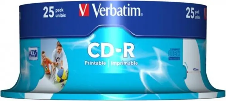 CD-R Verbatim 43439 25 buc AZO inkjet printable 52x
