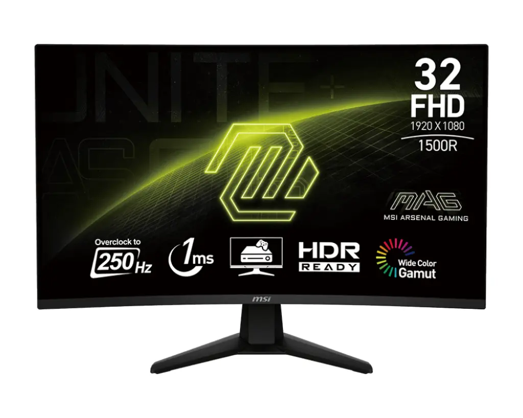 Monitor MSI MAG 32C6X 31.5″ VA FHD 250Hz curbat