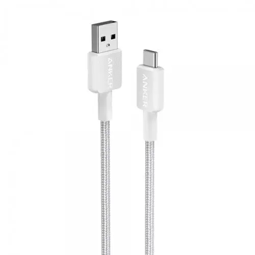 Cablu Anker USB-A USB-C A81H5G21 0 9m braided alb