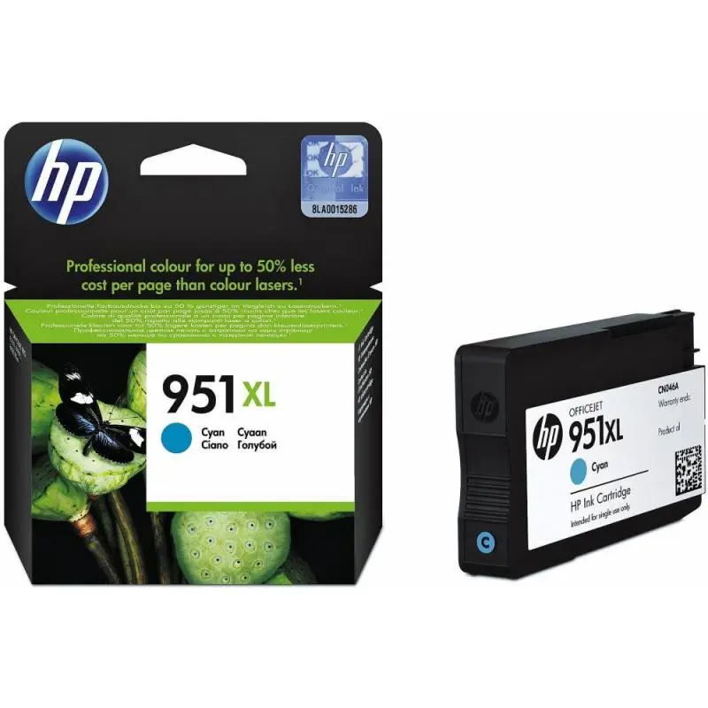 Cartus Cerneala Original HP Cyan, nr.951XL, pentru OfficeJet Pro 251|276|8100|8600, , (timbru verde 0.15 lei), „CN046AE”