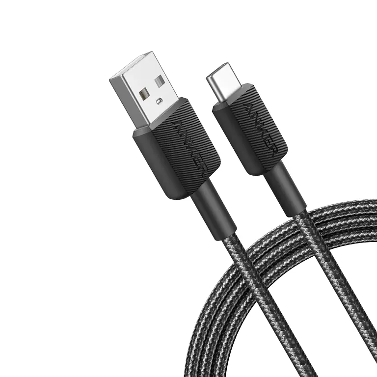 Cablu Anker 322 negru USB A USB C 1 8m braided