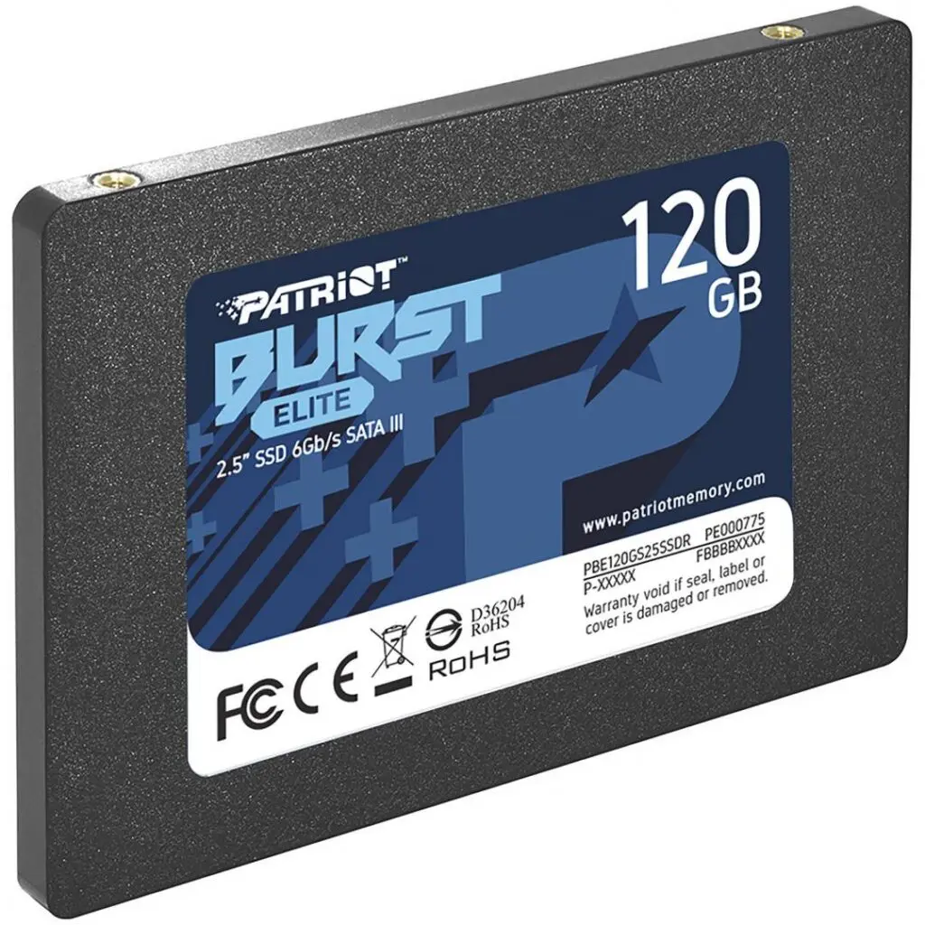 SSD PATRIOT, BURST ELITE, 120 GB, 2.5 inch, S-ATA 3, 3D QLC Nand, R/W: 450/320 MB/s, 45506952 „PBE120GS25SSDR”
