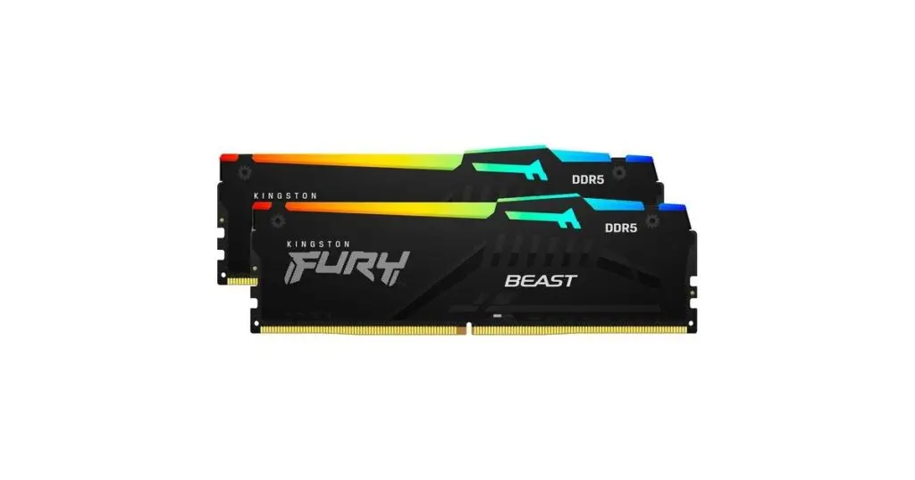 Memorie Kingston Fury Beast DDR5 16GB 6000MHz CL30 RGB kit dual