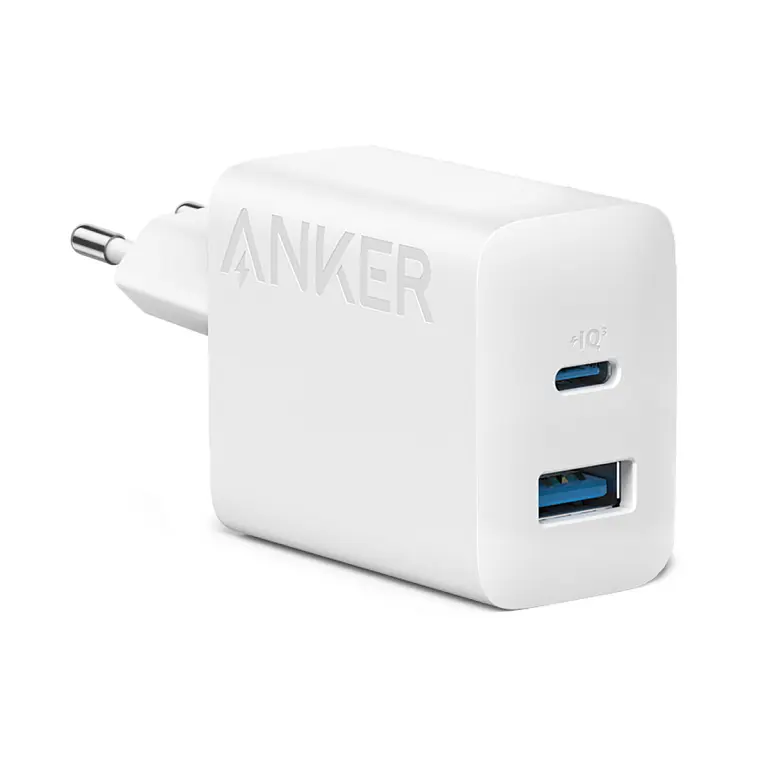 Incarcator retea Anker 312 20W alb USB-C si USB