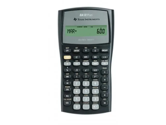 Calculator Texas Instruments TI-BA-II Plus