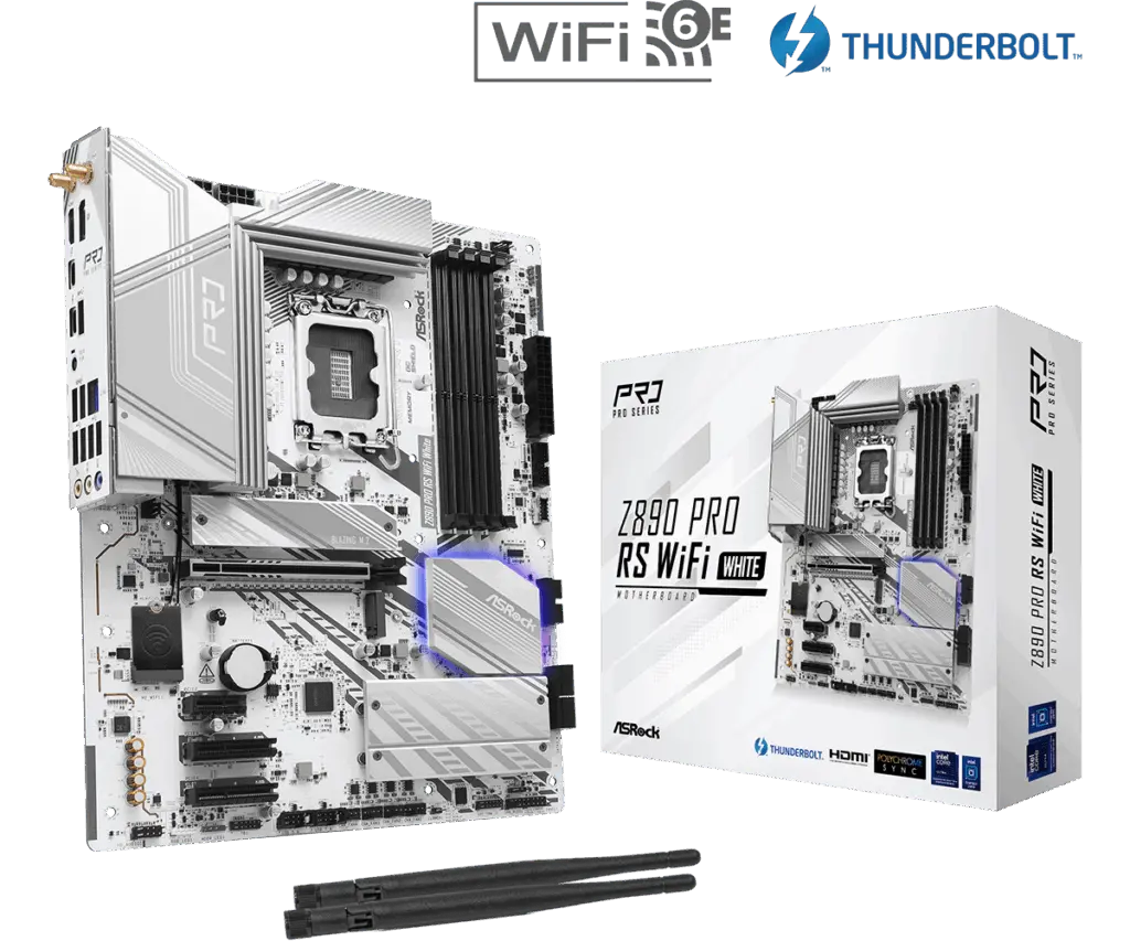 MB Asrock Z890 PRO RS WIFI WHITE LGA1851