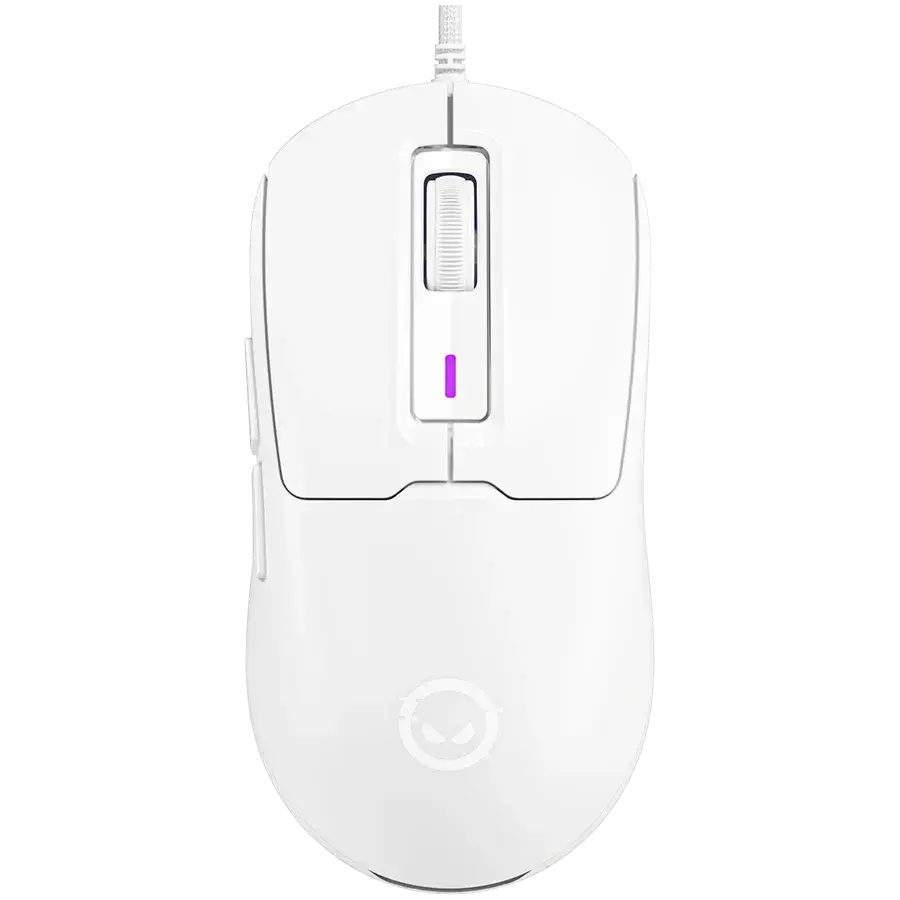 Mouse gaming Lorgar MSA10R alb