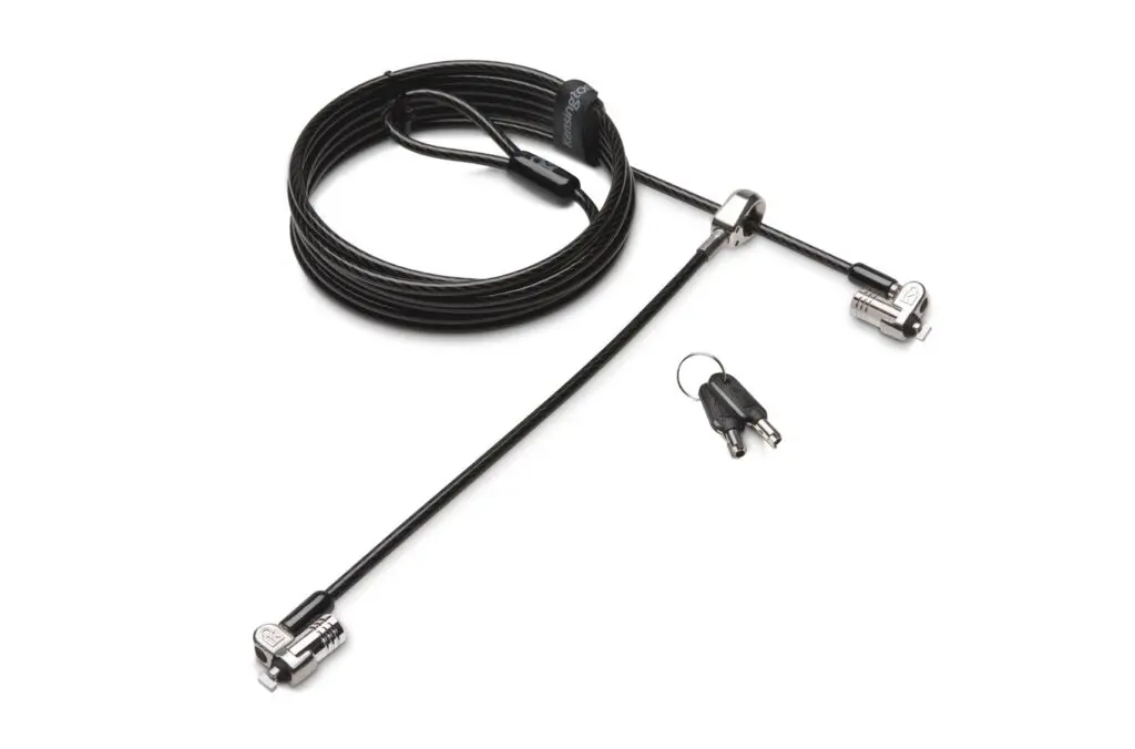 CABLU securitate KENSINGTON pt. notebook slot standard,cheie standard, conectare directa, 2.5m,cablu otel carbon, pivotare si rotire,blocare dubla, „MicroSaver 2.0” „K65048WW” (timbru verde 0.8 lei)