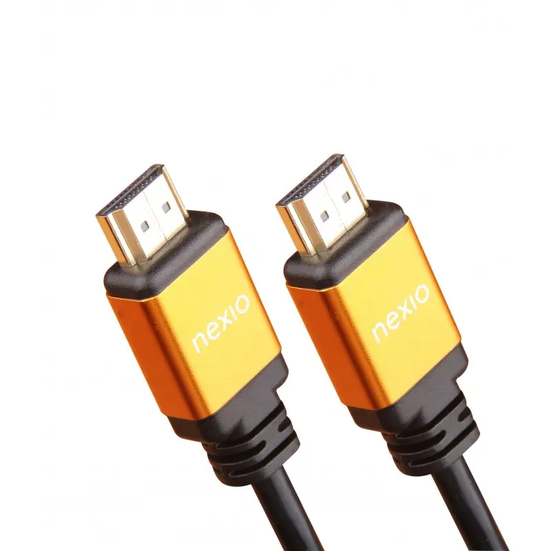 Cablu HDMI, V2.1, tata-tata, 8K@60hz, 1080P, Ultra High Speed Ethernet, carcasa metalica, contacte aurite, 1.5m, Negru, Nexio „NX-VN-HD50-1.5M” (timbru verde 0.08 lei)