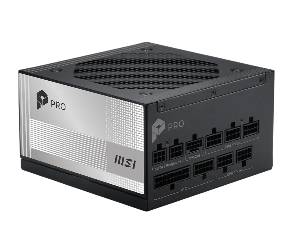 MSI PRO A850PL PCIE5 power supply