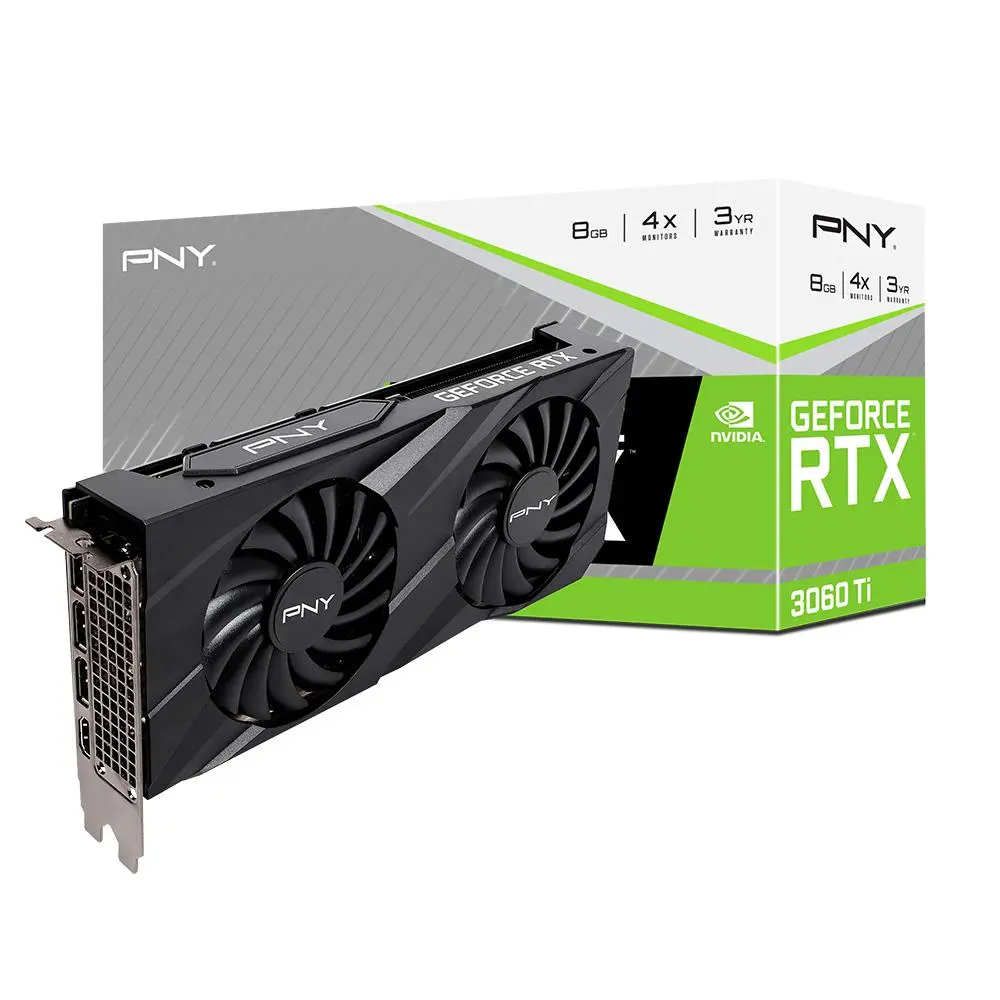 Placă video PNY RTX 3060 Ti 8GB VERTO Dual Fan