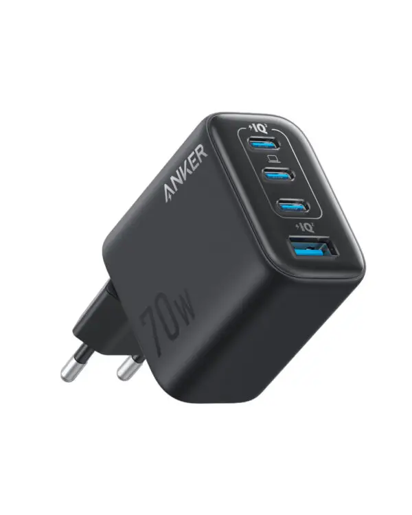 Alimentator Rețea Anker Zolo 70W, 4 Porturi, GaN