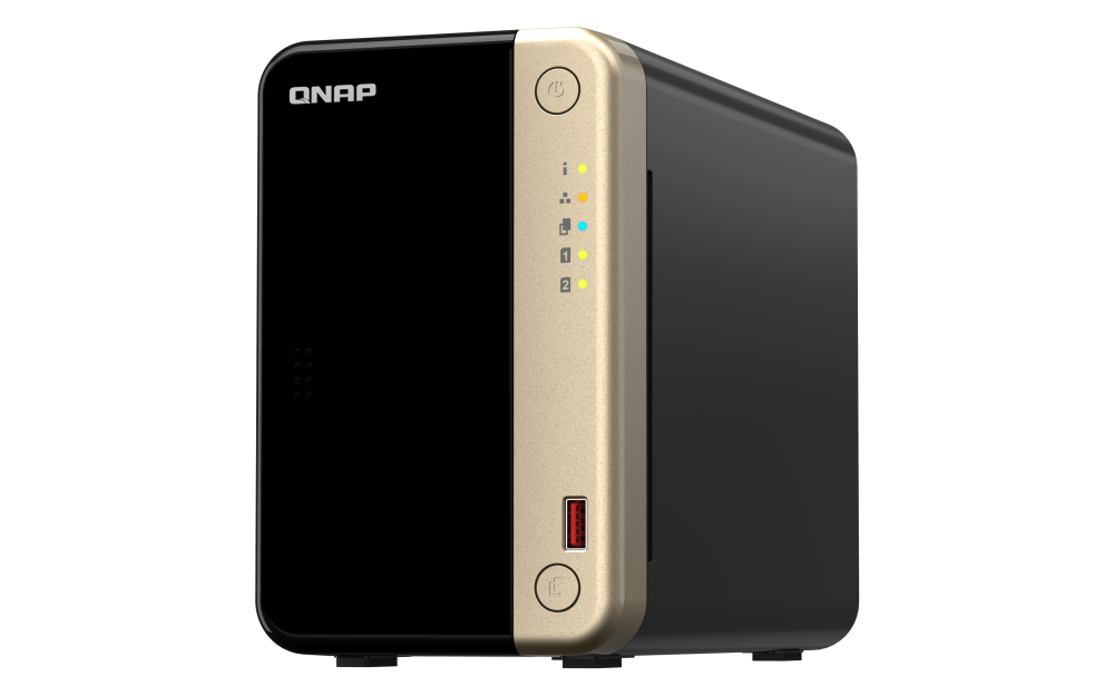 Network Attached Storage Qnap TS-264 cu procesor Intel® Celeron® N5095 2.9Ghz, 2-Bay, 8GB DDR4, 1 port 2.5G, 2 porturi USB 2.0, 2 porturi USB 3.2 Gen 2
