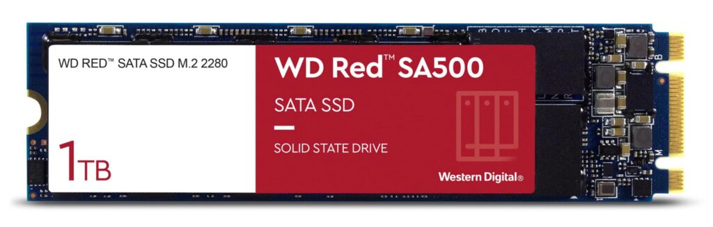 SSD WD, Red, 1 TB, M.2, S-ATA 3, 3D Nand, R/W: 560/530 MB/s, „WDS100T1R0B”