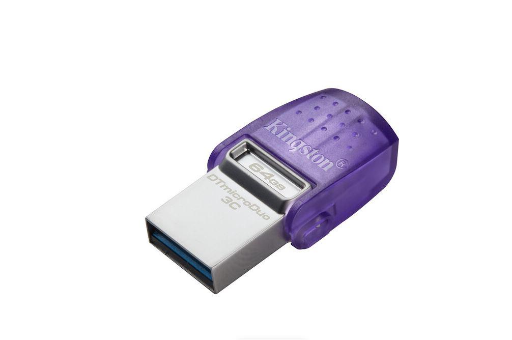Memorie USB Kingston 64GB DataTraveler microDuo 3C 200MB/s dual USB-A + USB-C