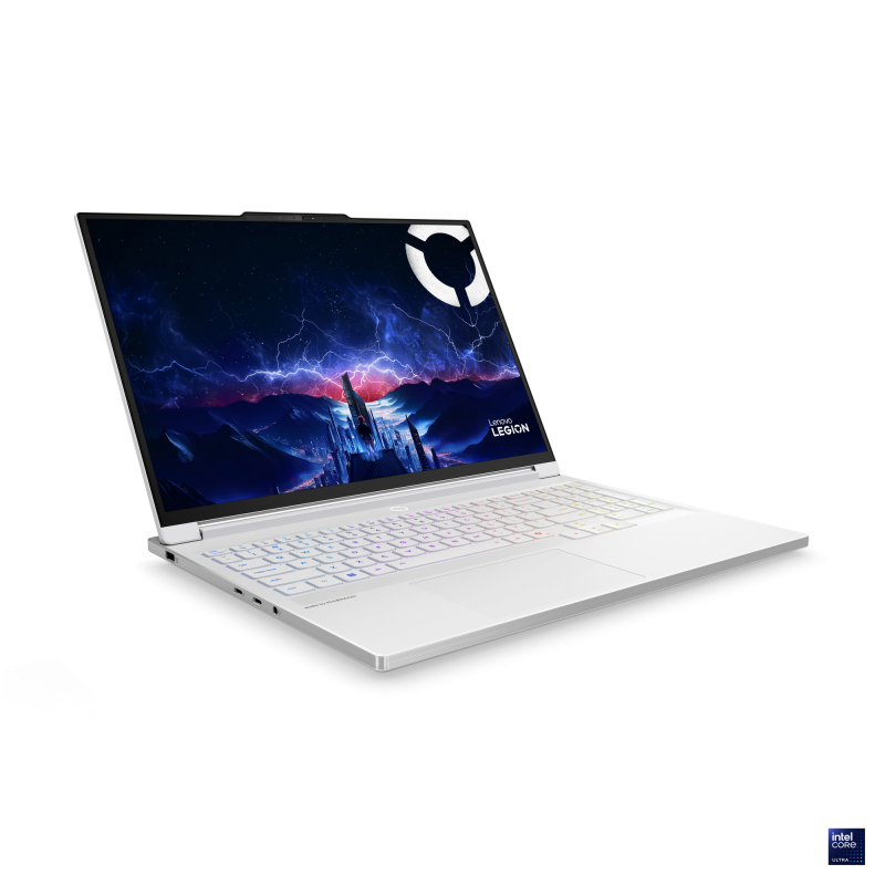 Laptop Gaming Lenovo Legion 7 16IAX10 cu procesor Intel® Core™ Ultra 9 275HX pana la 5.4GHz, 16″ WQXGA, OLED, 240Hz, 32GB DDR5 RAM, 1TB SSD, NVIDIA® GeForce RTX™ 5070 8GB GDDR7, No OS, Glacier White, 3y on-site Premium Care