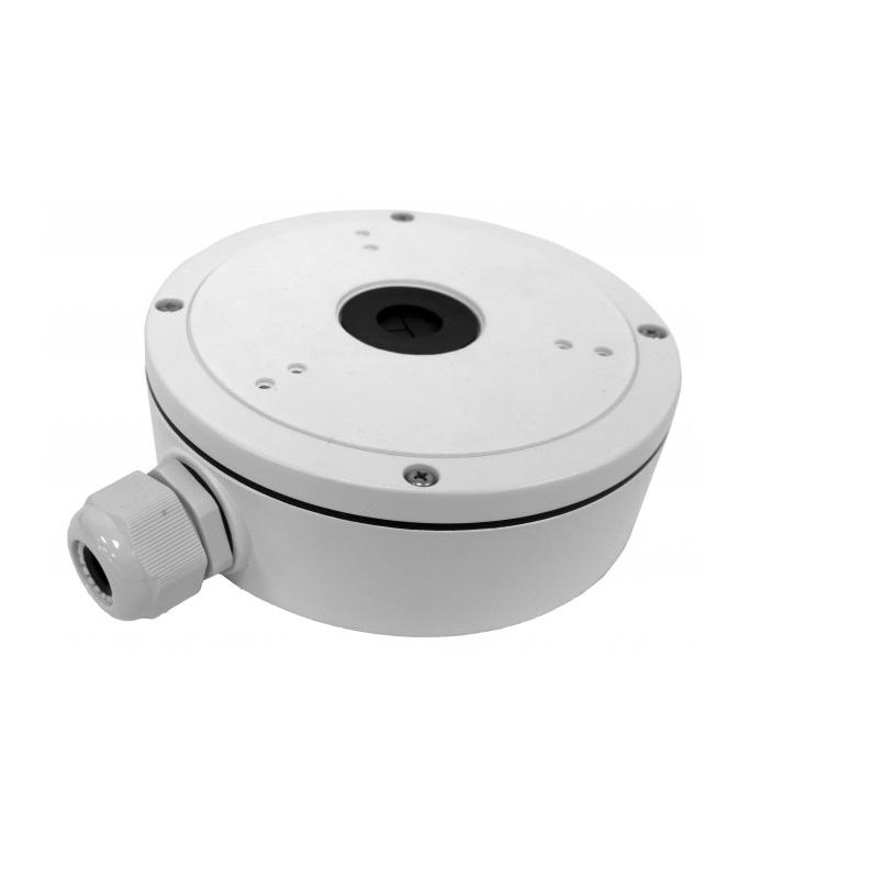 Suport Hikvision Junction box DS-1280ZJ-M, aliaj de aluminiu, rezistent la apa, alb