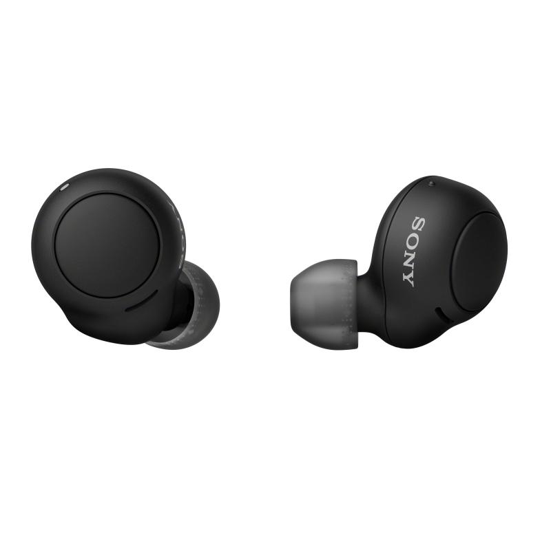 Casti In-Ear Sony WFC500B, True Wireless, Microfon, Bluetooth, IPX4, Autonomie 10 ore, Negru