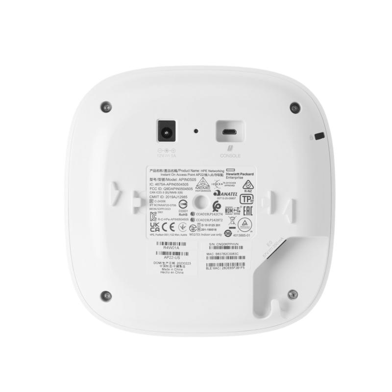 Access Point Aruba R4W02A Instant On AP22 (RW), 2×2 Wi-Fi 6 Indoor