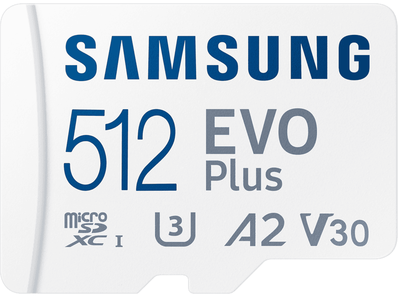 Card de memorie Samsung microSDXC EVO Plus 512GB, 180MB/s (2024)