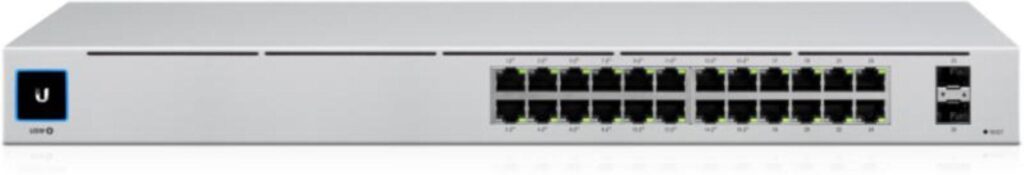 Switch Ubiquiti UniFi USW-24, 24 porturi Gigabit, 2 porturi Gigabit SFP