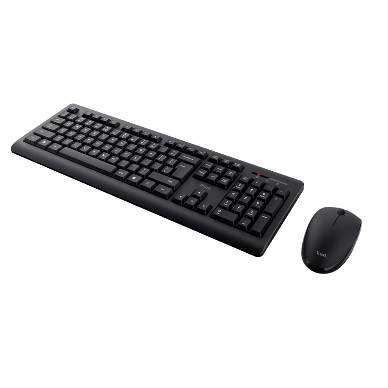 Kit Trust Primo tastatura standard, mouse wireless optic, rezoltie maxima 1200 DPI, negru 4 Kit Trust Primo tastatura standard, mouse wireless optic, rezoltie maxima 1200 DPI, negru - imagine 4
