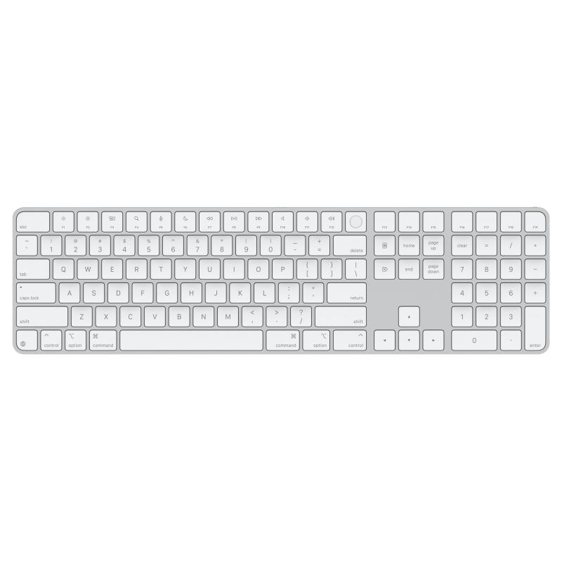 Tastatura Apple Magic, Touch ID, Numeric Keypad – US English – White Keys