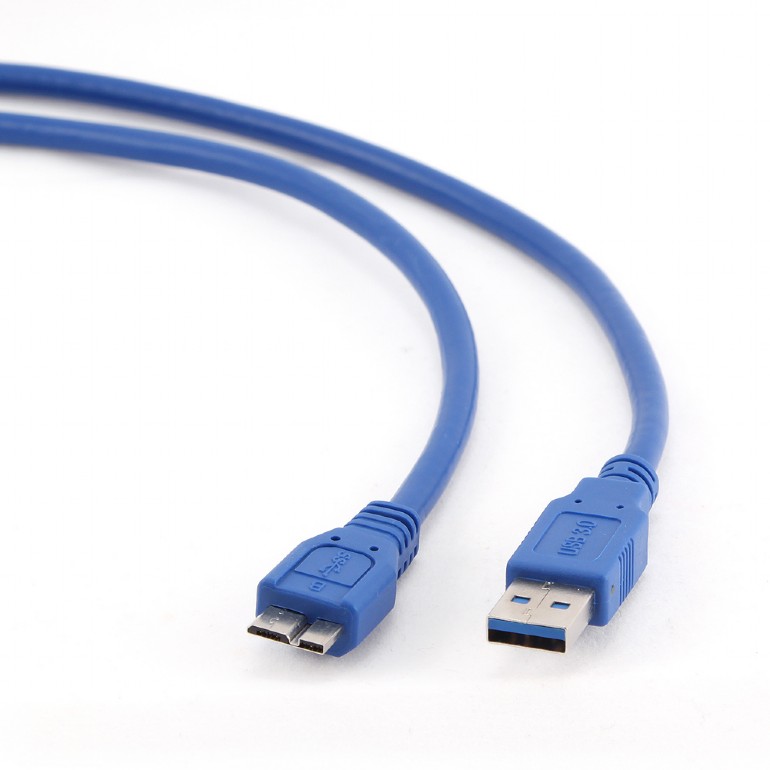 Cablu alimentare si date Gembird, USB 3.0 (T) la Micro-USB 3.0 (T), 3m, Albastru, CCP-mUSB3-AMBM-10