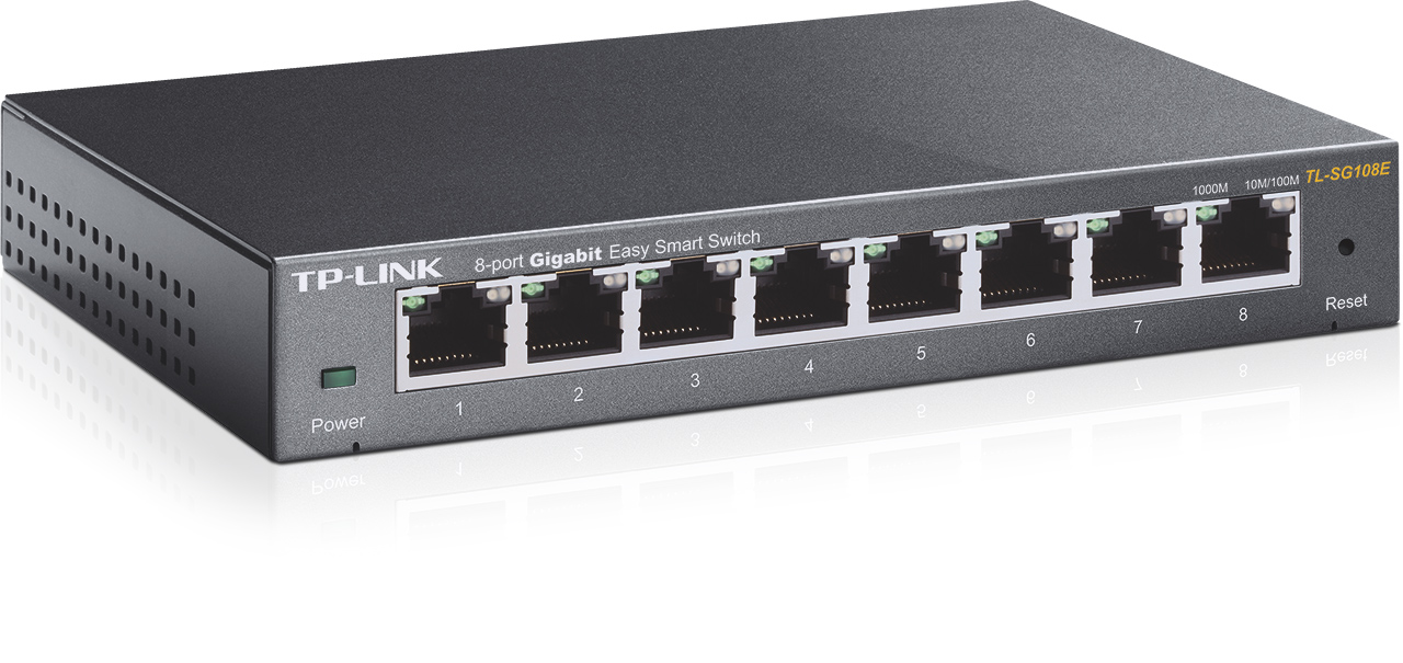 Switch TP-LINK Easy Smart TL-SG108E, 8 porturi gigabit 2 Switch TP-LINK Easy Smart TL-SG108E, 8 porturi gigabit - imagine 2