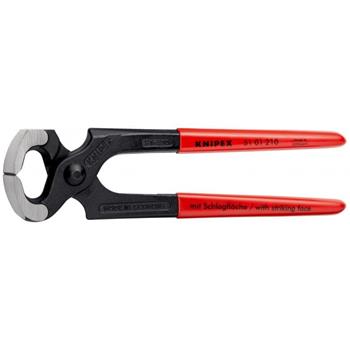Cleste ciocan cu suprafata pentru baterea cuielor, maner plastic, 210mm, KNIPEX 51 01 210