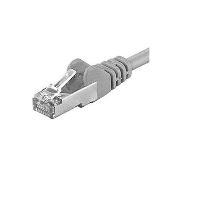 Patchcord SFTP RJ45-RJ45 Cat.6A, 15m, gri, cupru integral, 26AWG
