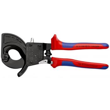 Foarfeca cu clichet pentru taiat cabluri, KNIPEX, 250 mm