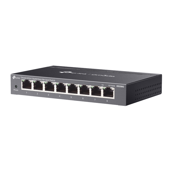 Switch TP-Link ES208G Omada 8-Port Gigabit, 4-Port PoE+, 8xLAN, 10/100/1000 Mbps, 65W 3 Switch TP-Link ES208G Omada 8-Port Gigabit, 4-Port PoE+, 8xLAN, 10/100/1000 Mbps, 65W - imagine 3