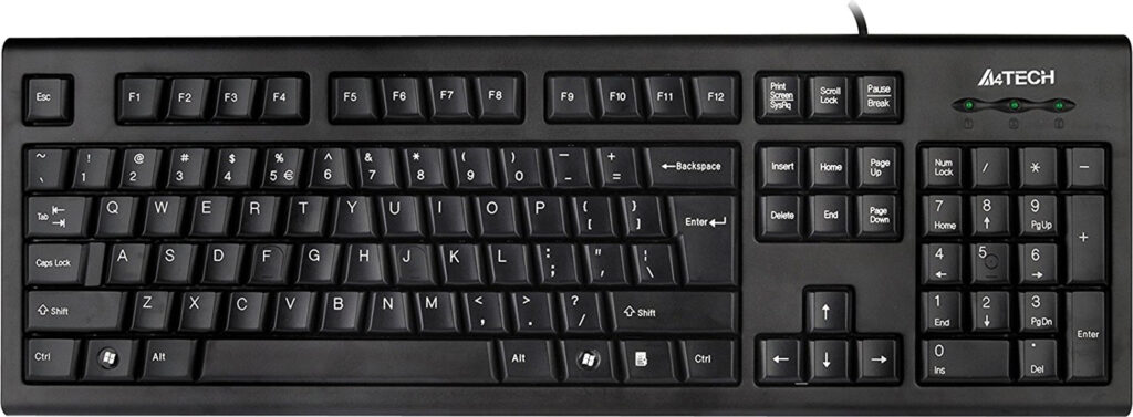 Tastatura A4Tech KRS-85-USB, USB, Negru