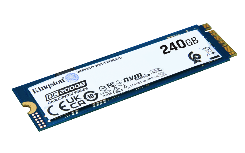 Solid State Drive (SSD) Kingston DC2000B, 240GB, PCIe 4.0 NVMe, M.2.