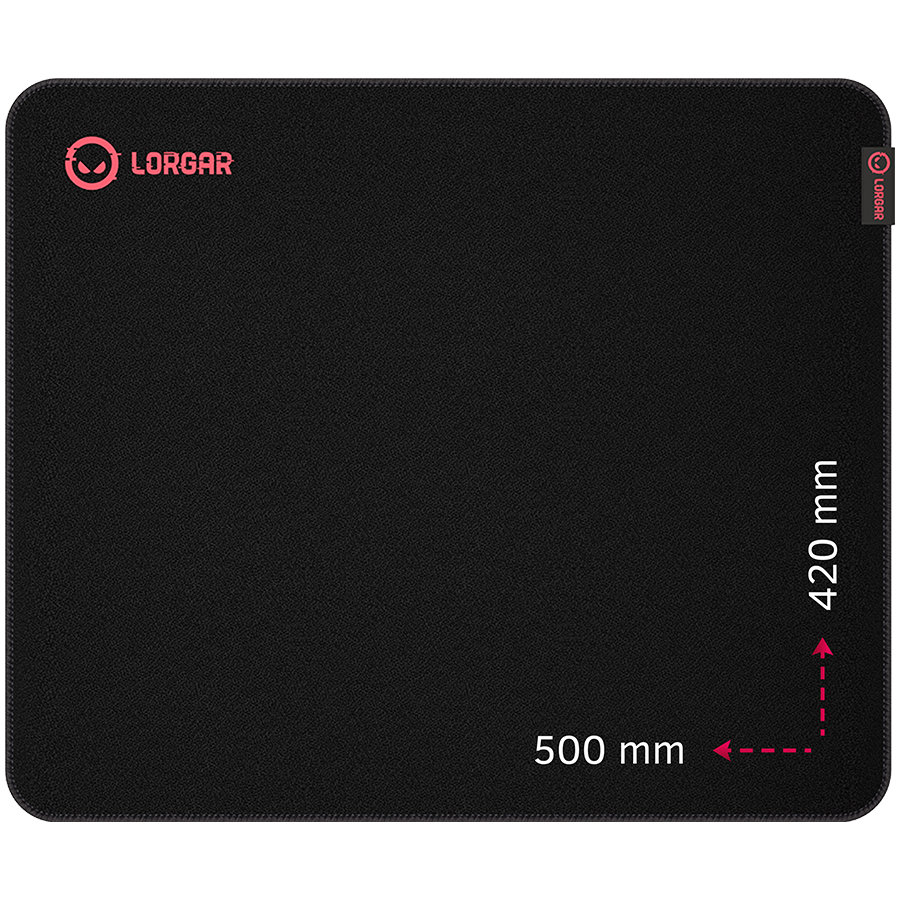Mousepad gaming Lorgar Main 325 500x420 Black Red 2 Mousepad gaming Lorgar Main 325 500x420 Black Red - imagine 2