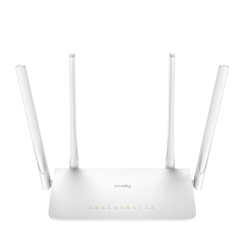 Router wireless, Cudy, WR1300, Dual-band AC1200, 300+867 Mbps, DDR 128MB, Alb