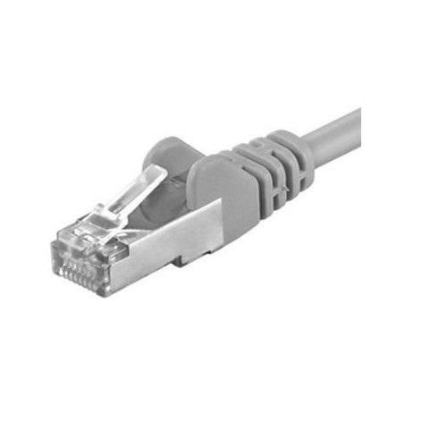 Patchcord SFTP RJ45-RJ45 Cat.6A, 1m, gri, cupru integral, 26AWG