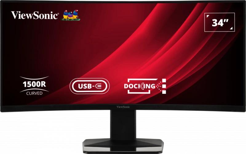 Monitor LED ViewSonic 34″ VG3419C, UWQHD, DOCKING, Type-C, Display Port, HDMI, KVM, Vesa, Negru