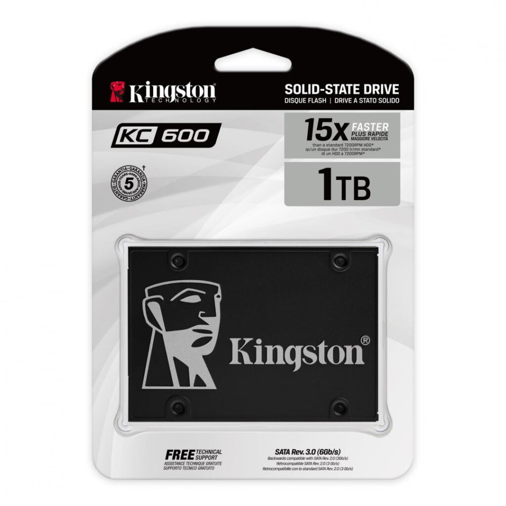 Solid State Drive (SSD) Kingston KC600, 1024GB, 2.5″, SATA III