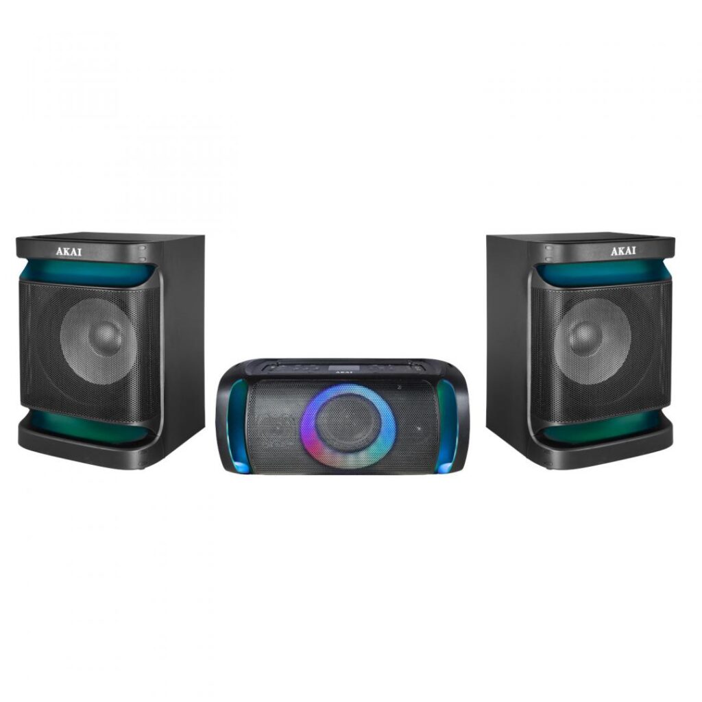 Sistem Audio Akai 2.1, Dual Speaker System MX5, 200 W, Bluetooth, USB