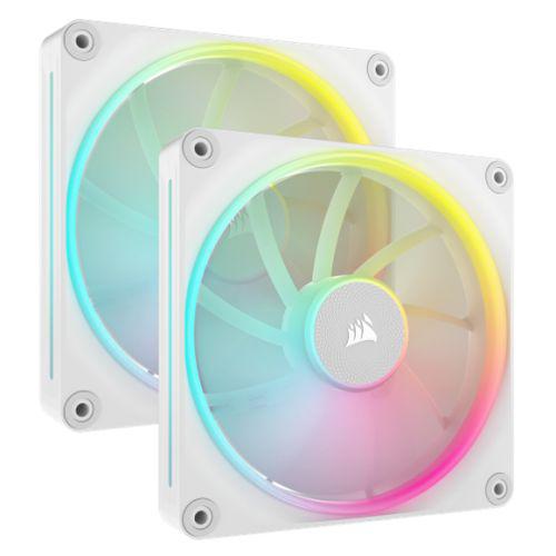 Ventilatoare CORSAIR iCUE LINK LX140 RGB WHITE, dual pack