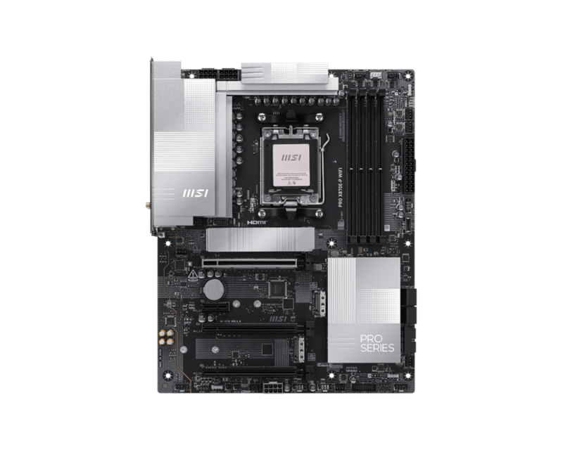 Placa de baza MSI PRO X870E-P WIFI, ATX, Bluetooth, 4 sloturi memorie, neagra