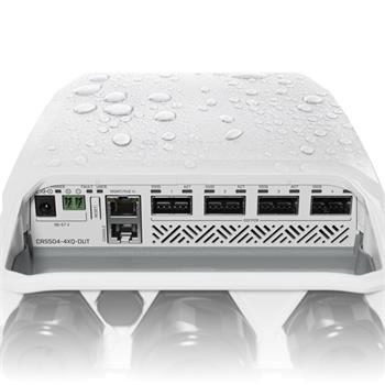 Switch MikroTik, CRS504-4XQ-OUT, 1xLAN, standard CE