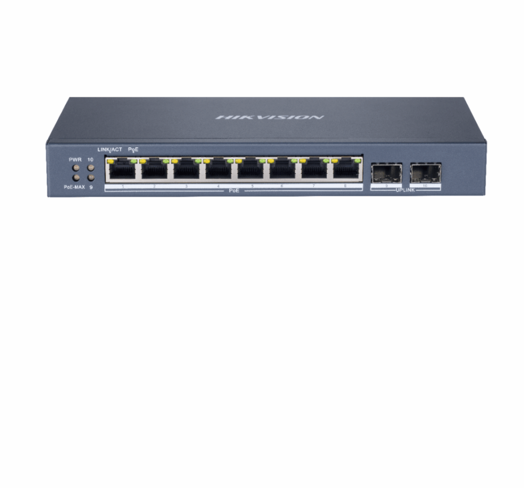 Switch Hikvision DS-3E1510P-SI, 8-Port Gigabit
